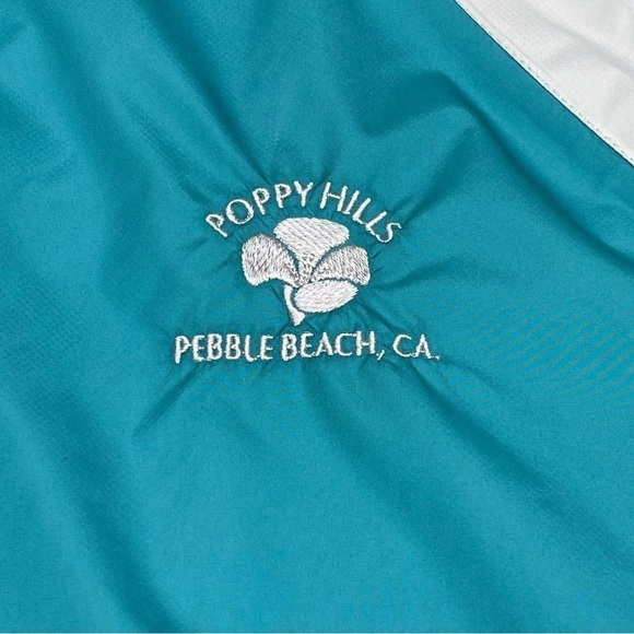 Sunice Jacket Windbreaker Typhoon Teal 1/4 Zip Golf Coastal Pebble Beachy Preppy - Picture 8 of 16